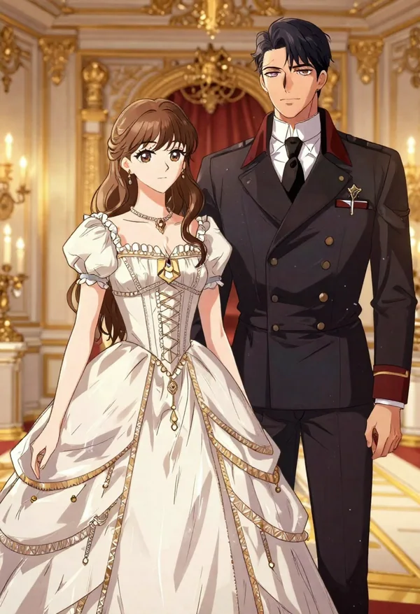 《公爵的契约未婚妻》古风宫廷韩国漫画封面