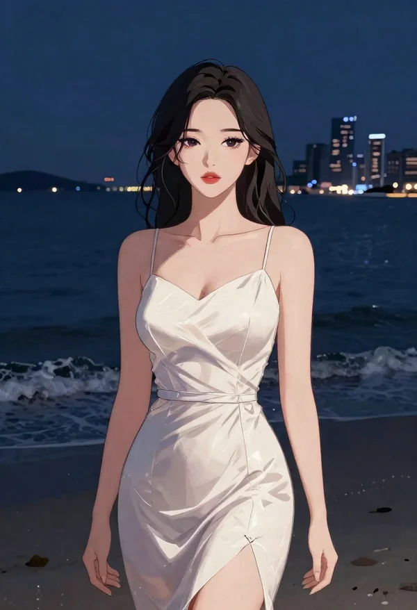 《海边之夜》职场都市韩国漫画封面